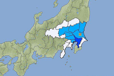 日本茨城县北部地区发生4.9级地震